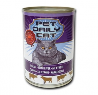 Pet Daily Cat Karaciğerli 415 gr Kedi Maması kullananlar yorumlar
